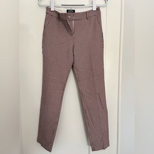 Express red and white plaid trousers - size 0